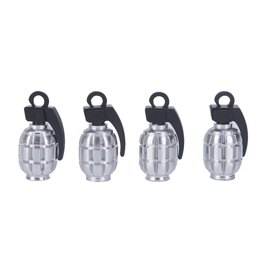Tire Valve Stem Caps Black 4 Pcs/Pack, Anodized Aluminum Tire Valve Cap Set