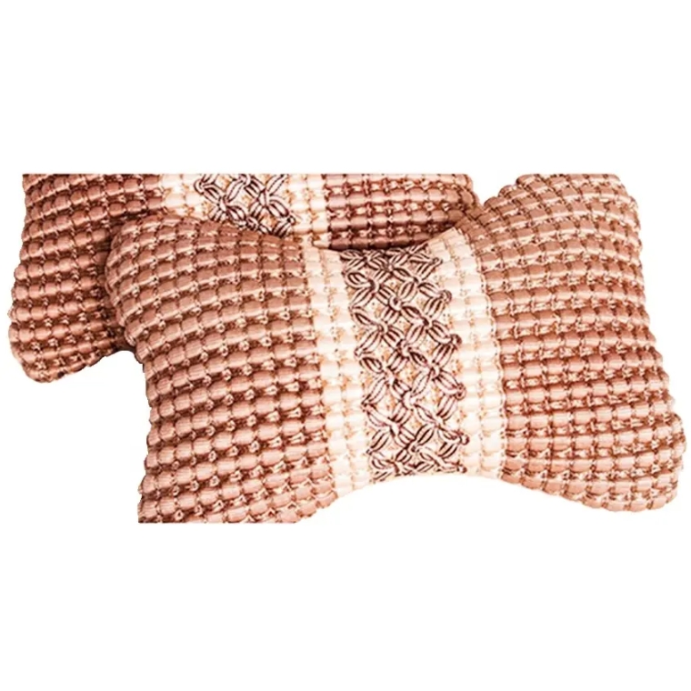 High Quality Butterfly Shape Stripe Breathable Auto Cushion Relax Memory Foam Car Headrest Pillow