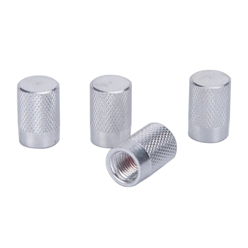 Anodized Aluminum Tire Valve Cap Set, Corrosion Resistant, Universal Stem Covers for Cars Trucks Motorcycles SUVs and Bikes