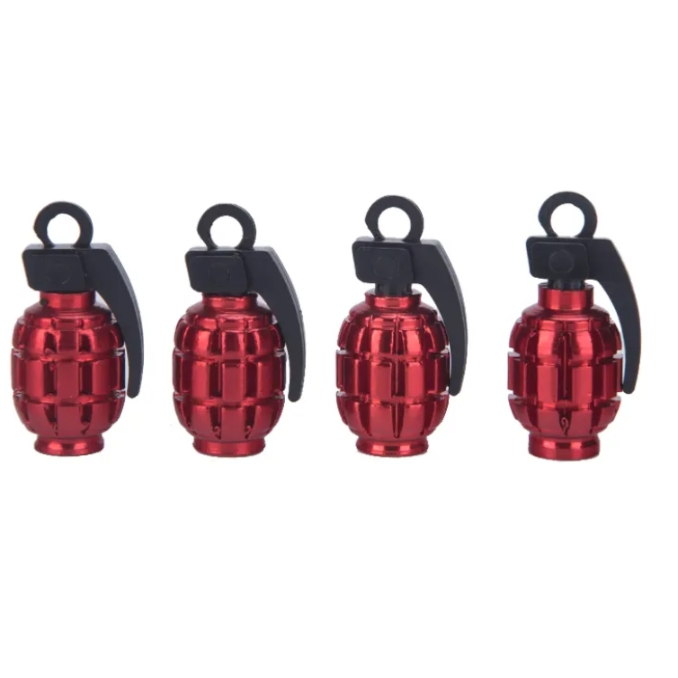 Fashion Corrosion Resistant High Quality 4 Pack Car Tire Valve Stem Caps