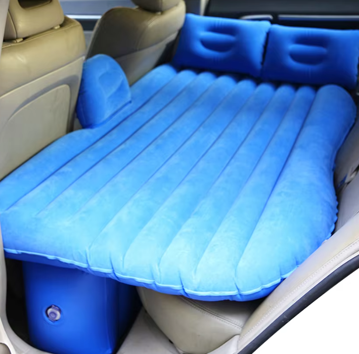 Flocking Blue With Side Guard Car Air Bed Mattress Inflatable